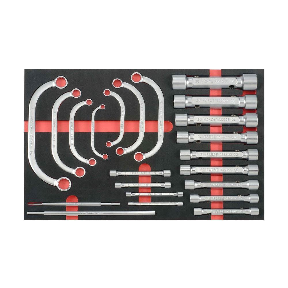 22pc Half-moon wrench & double ended socket wrench (EVA)