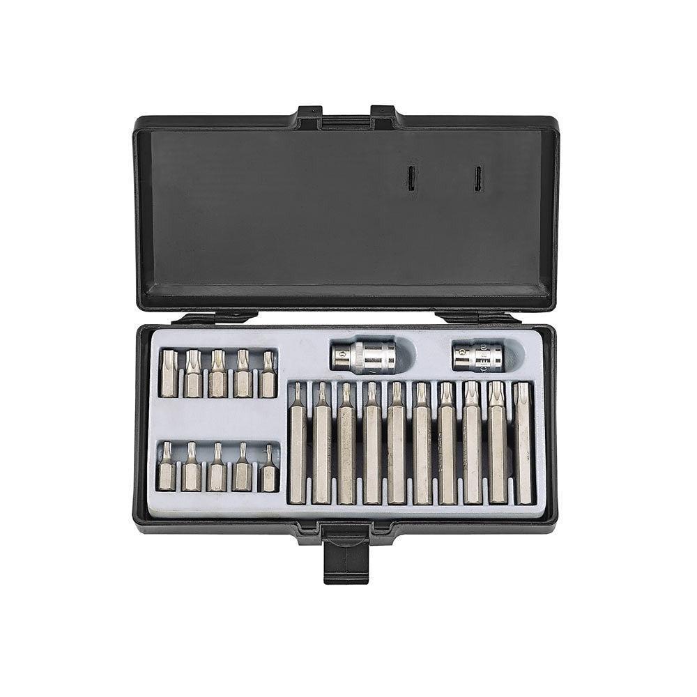 22pc Star tamperproof bit set