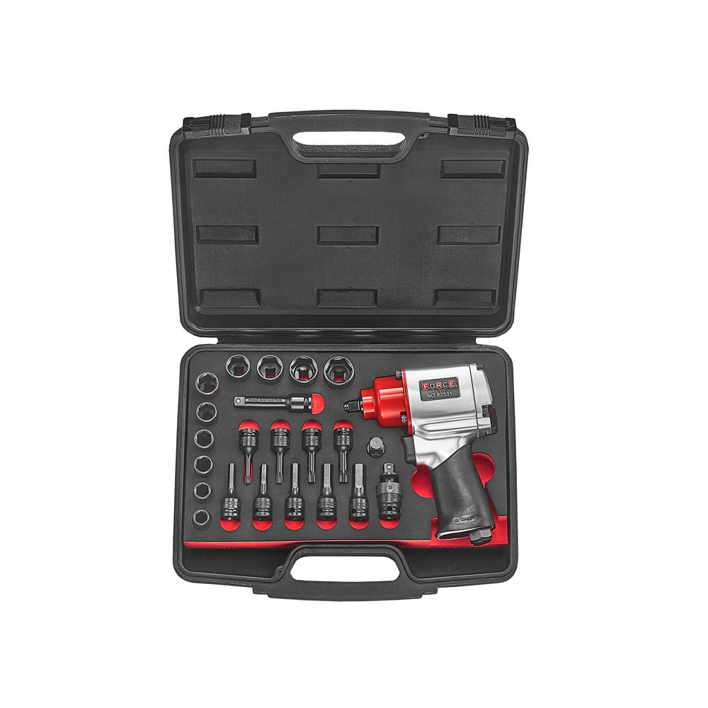 23pc 3/8"DR. Impact wrench & socket set