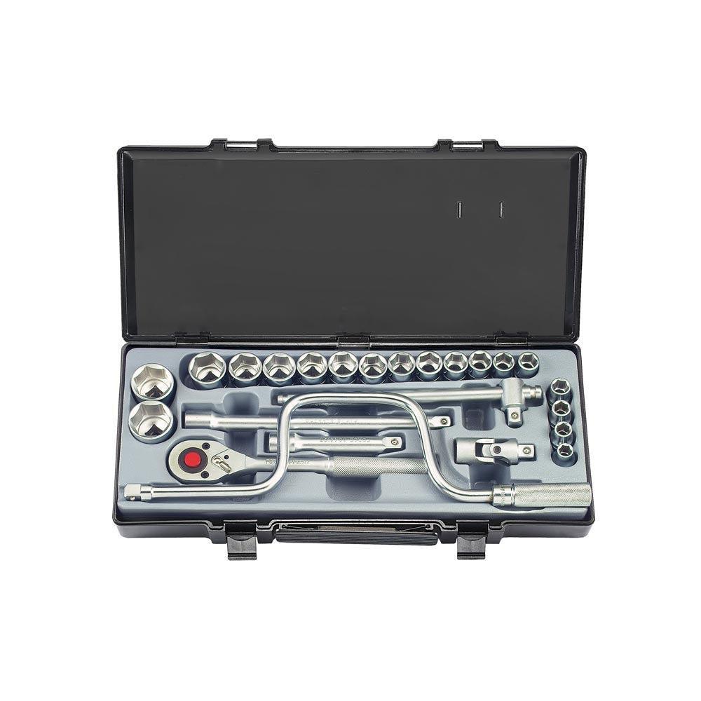 24pc 1/2" Surface drive socket set