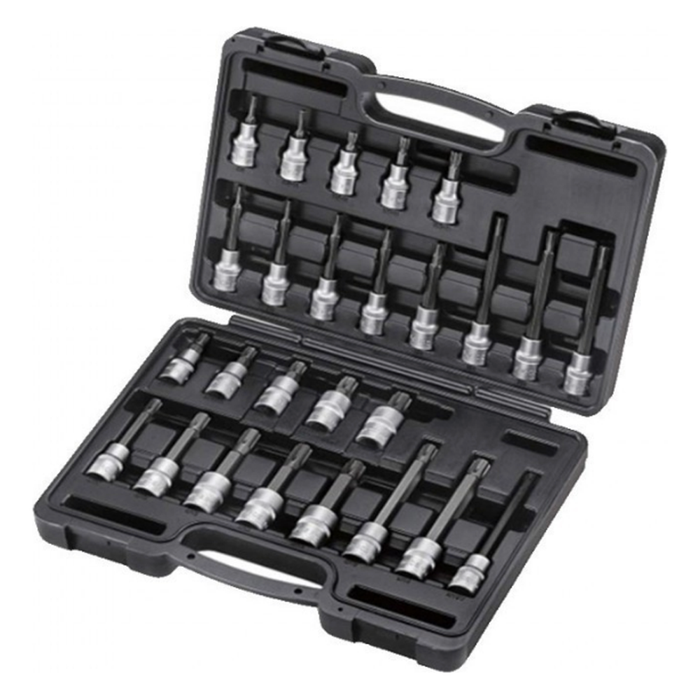 26pc 1/2" Ribe socket bit set