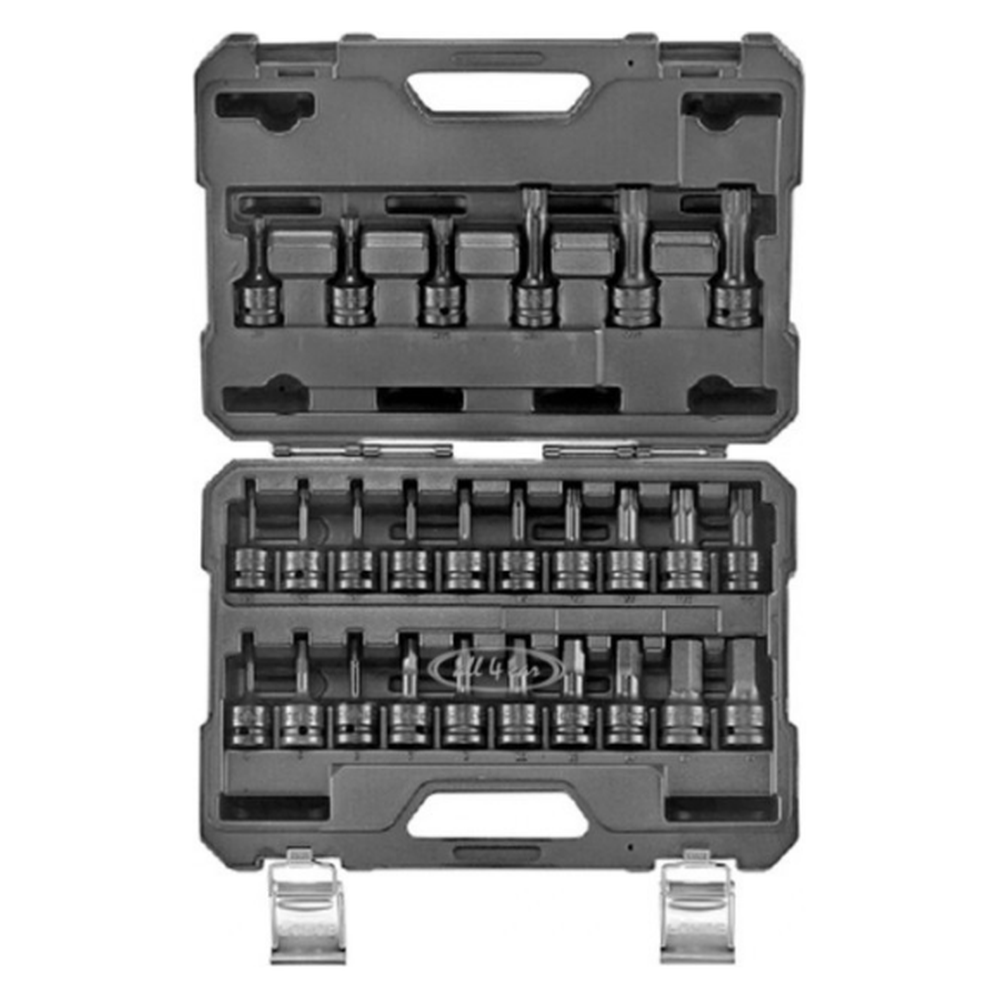 26pc 1/2"DR. Impact socket set (hex, star, spline)