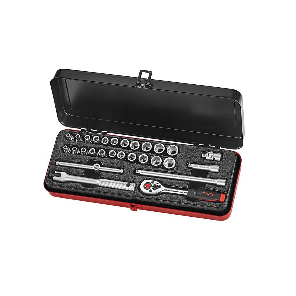 28pc 1/4"DR. Socket combination set (S&M) RMB