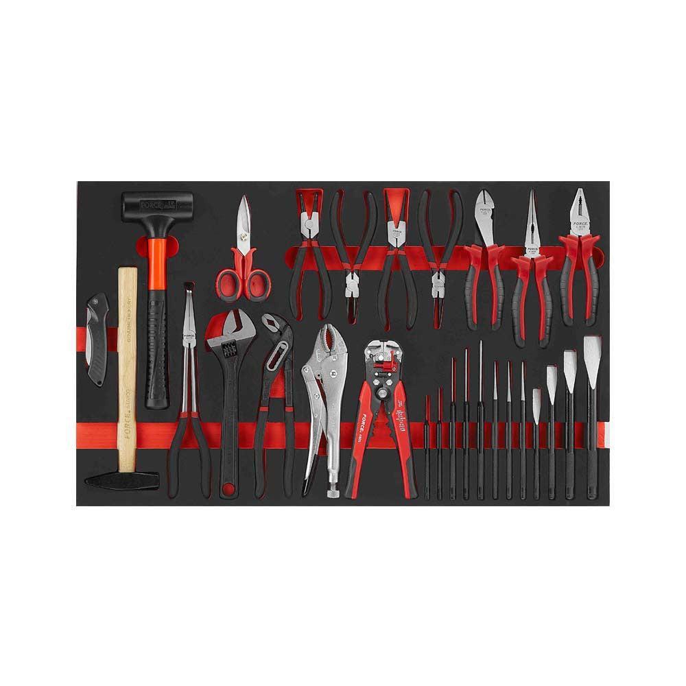 28pc Pliers and hammer chisel set (EVA 10318.D)