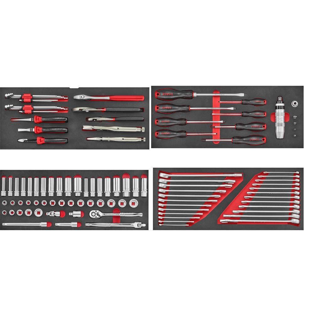 3-drawer chest with 109pcs tools (EVA) S&M