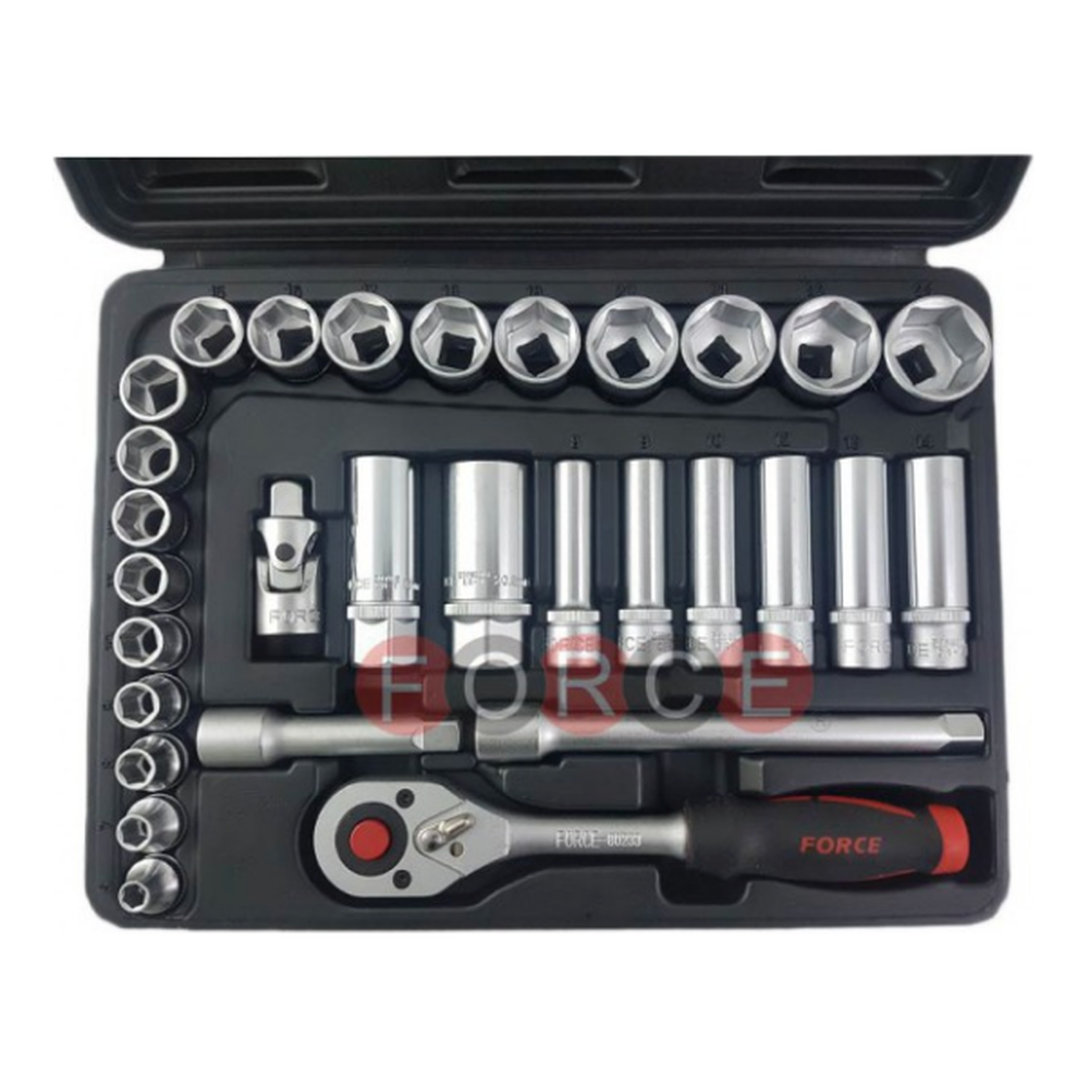 30pc 3/8"DR. 6pt. Flank Socket set