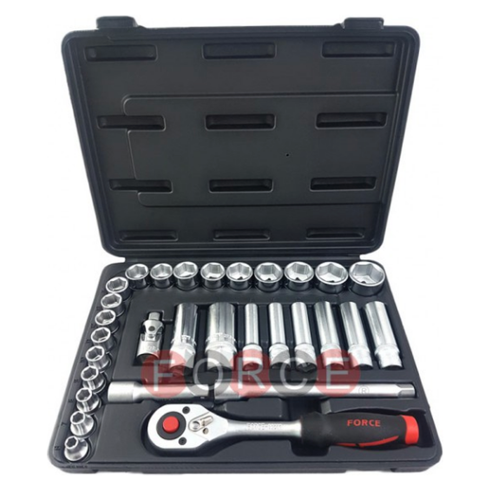 30pc 3/8"DR. 6pt. Flank Socket set