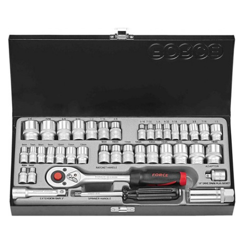 39pc 1/4" & 3/8" Combination set (S&M)