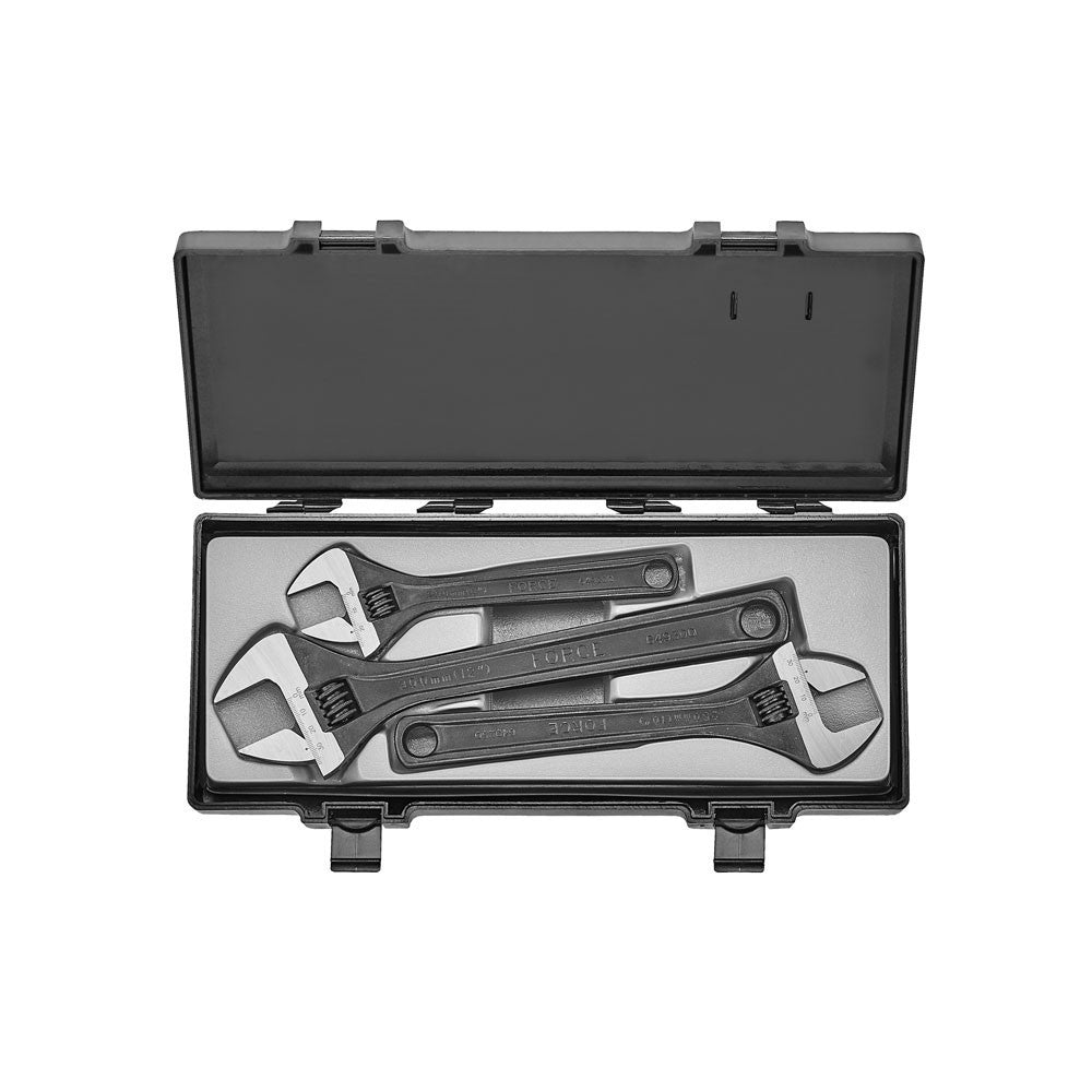 3pc Adjustable gauged wrench