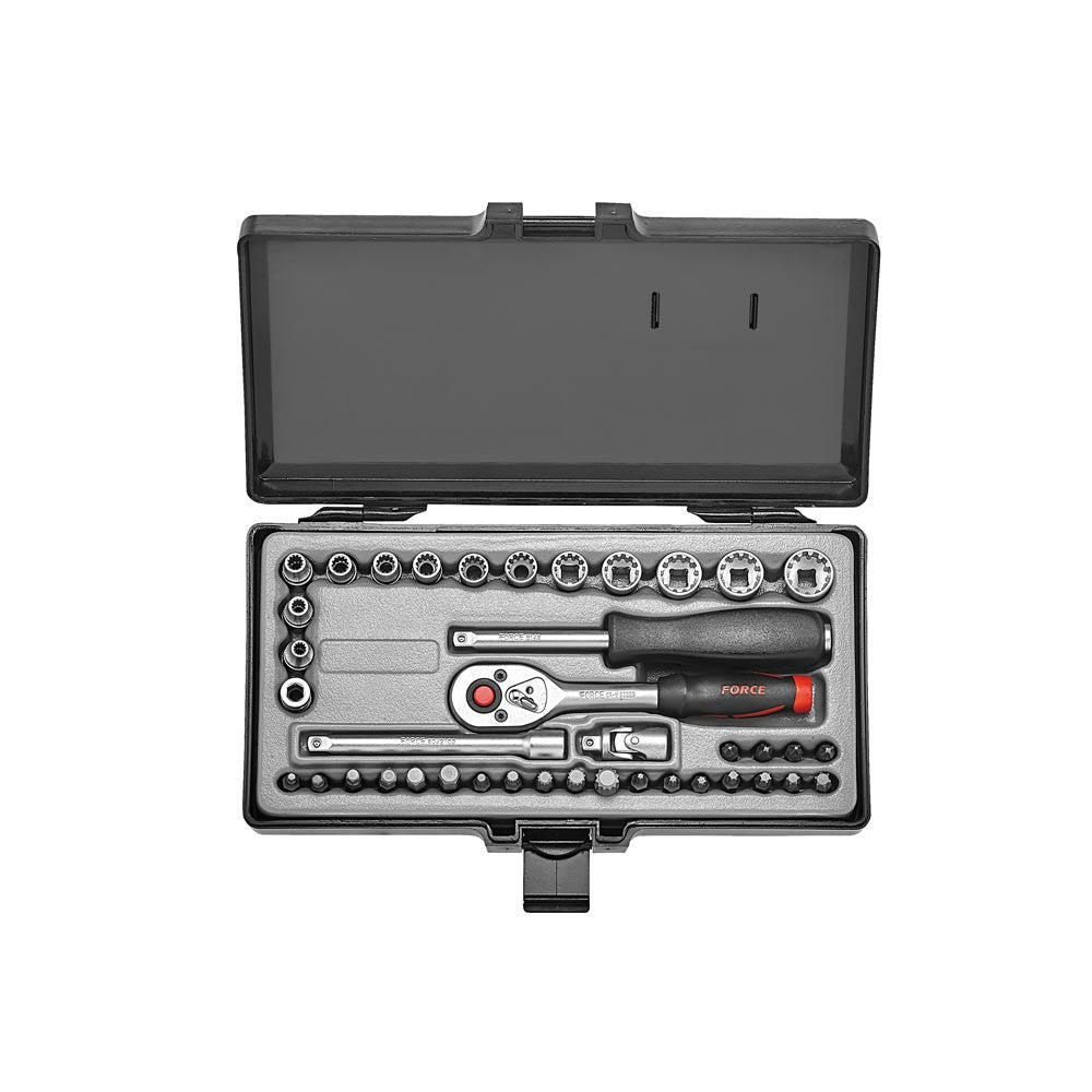 40pc 1/4" Spline combination set