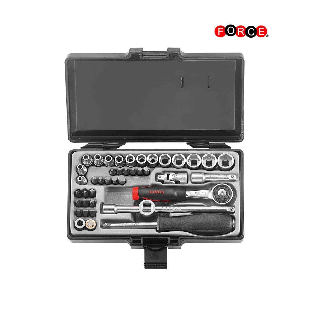 42pc 1/4" 6pt. Flank socket set (SAE)