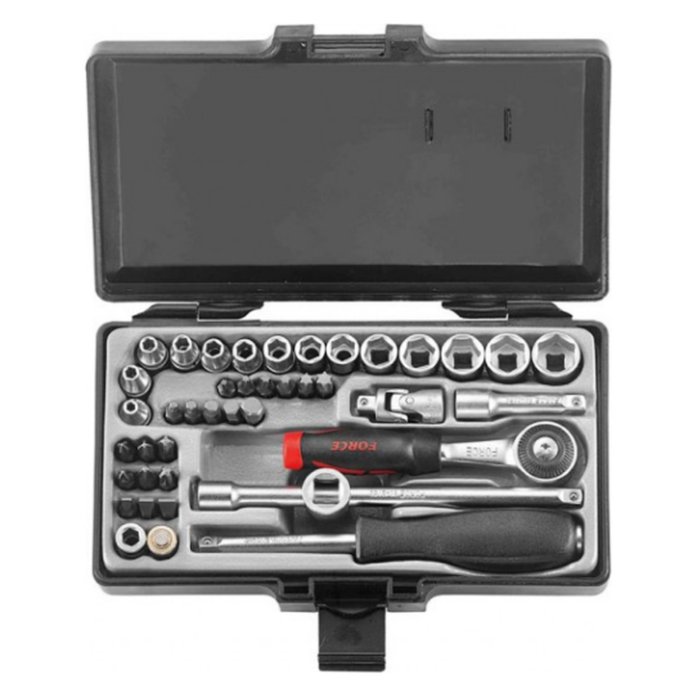 42pc 1/4" 6pt. Flank socket set