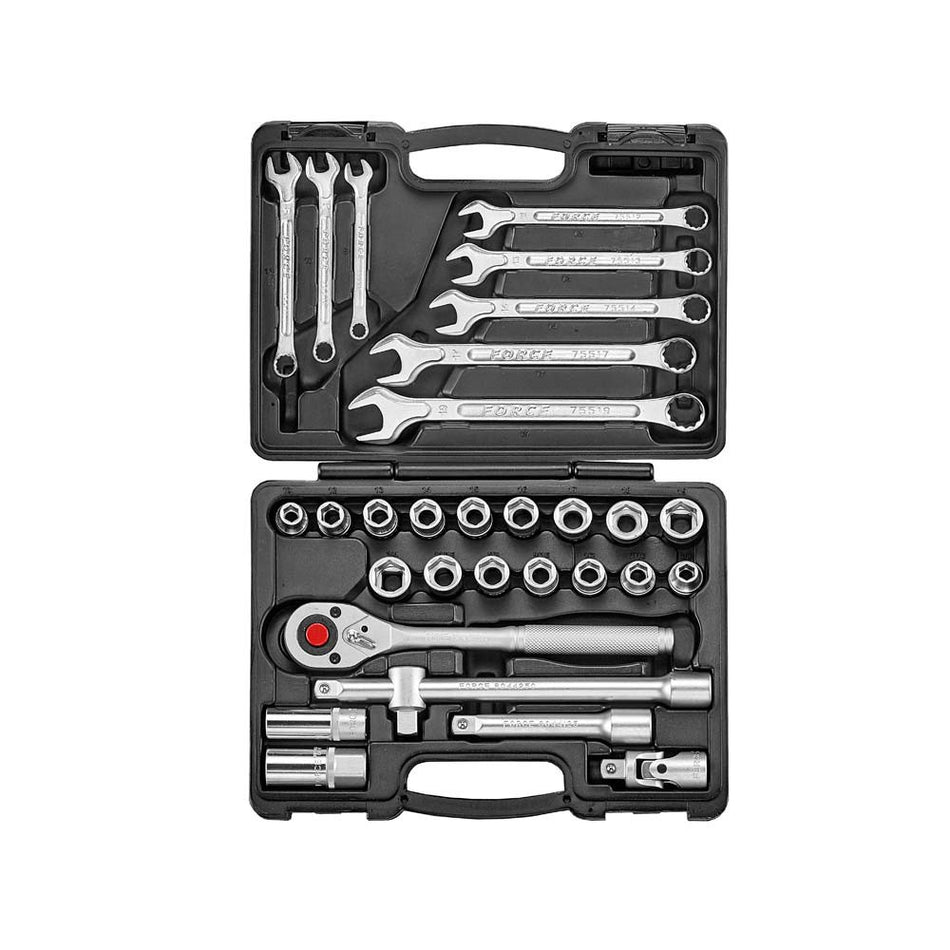 31pc 1/2"DR. Socket & combination wrench set (S&M)