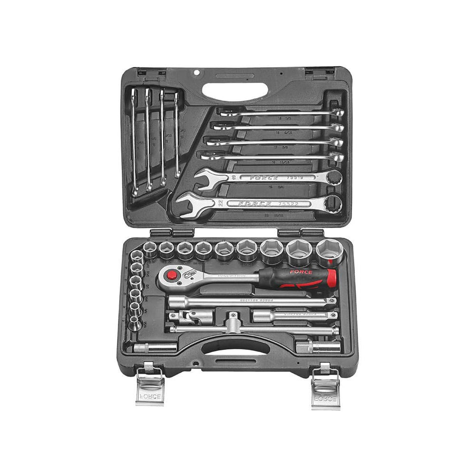 32pc Socket & wrench combination set (SAE)