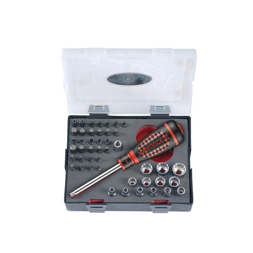 46pc 1/4"DR. Ratchet spinner set