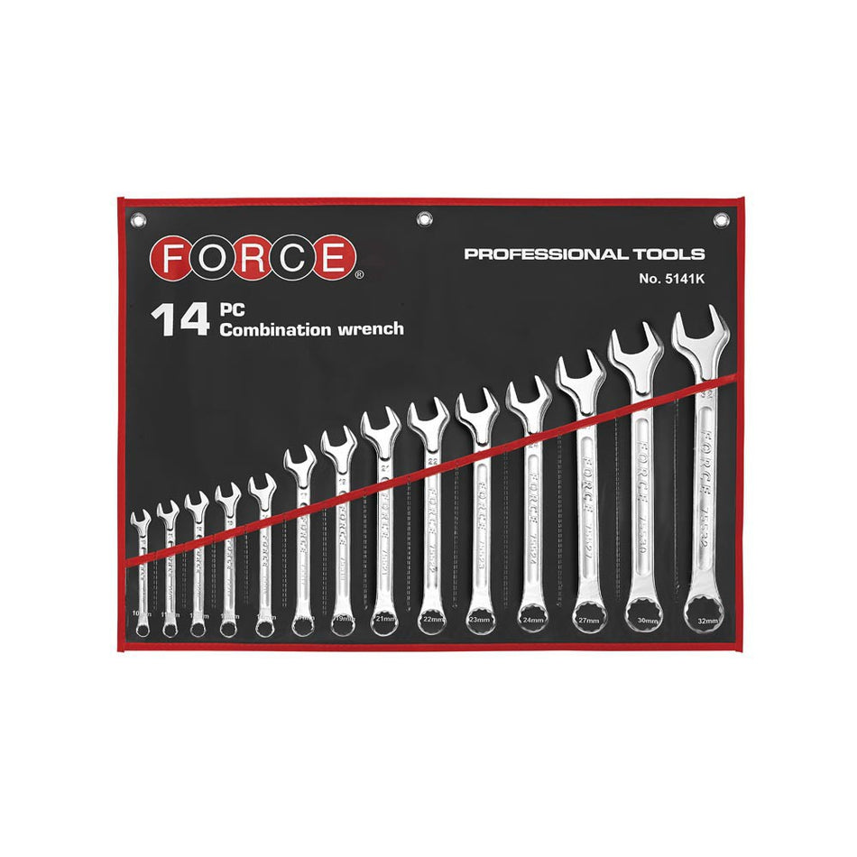 14pc Combination wrench (pouch) 8-24mm