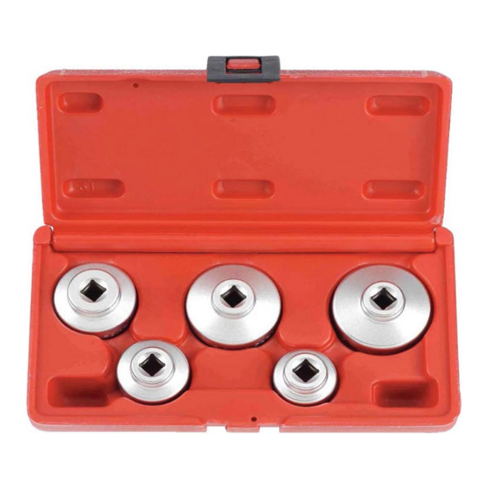 5pc Cap oil filter wrench set
