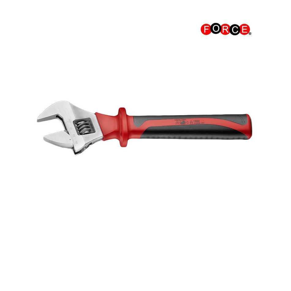 Insulated adjustable wrench 8"