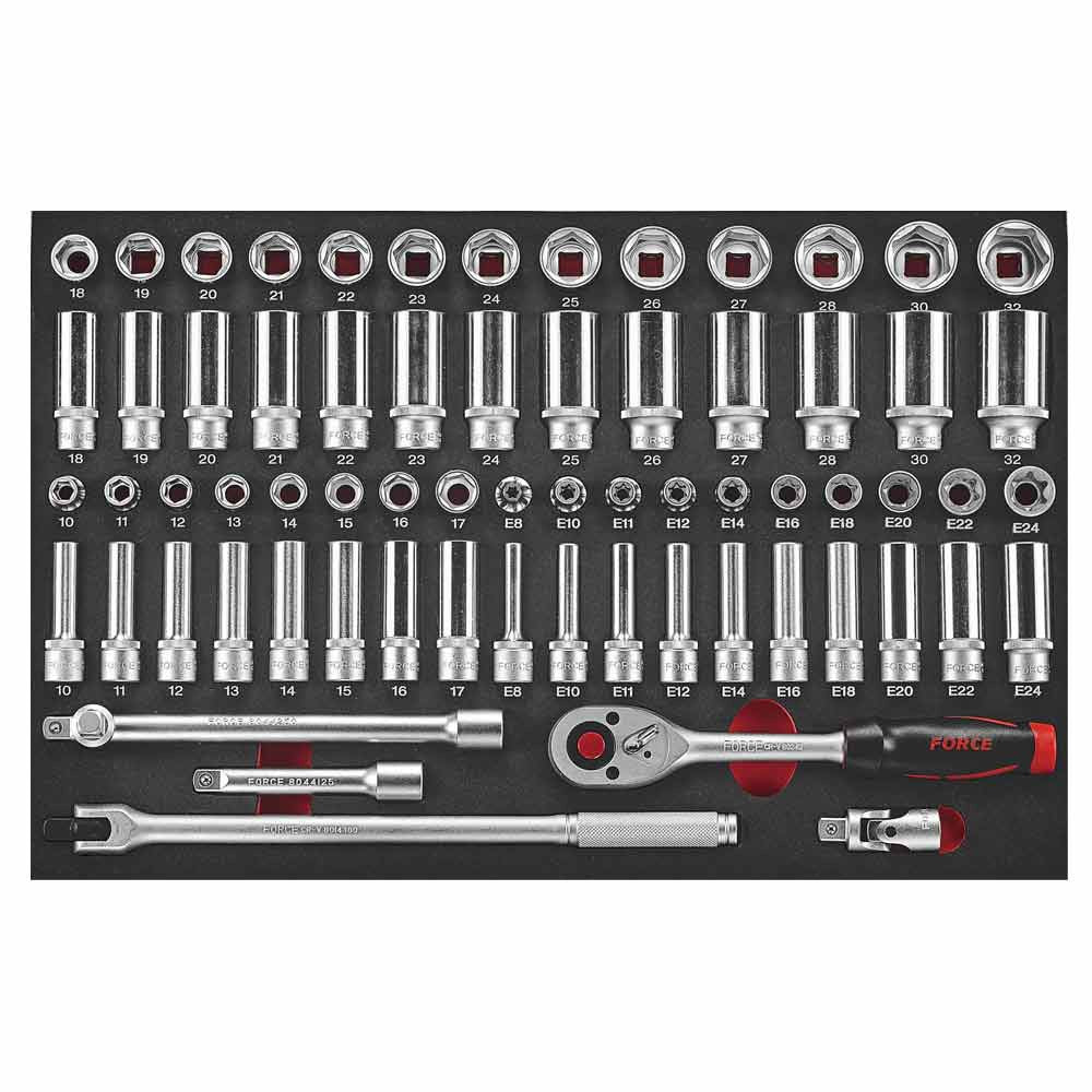 68pc 1/2"DR. Socket combination set (EVA)