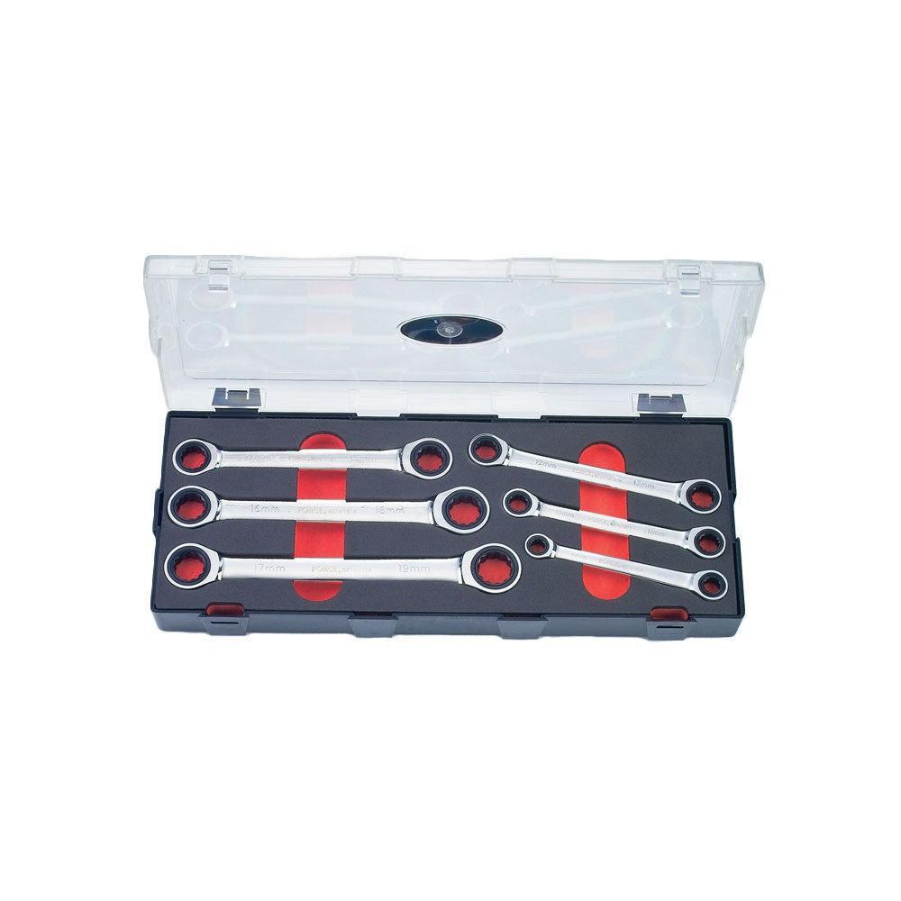 6pc Double gear flat wrench