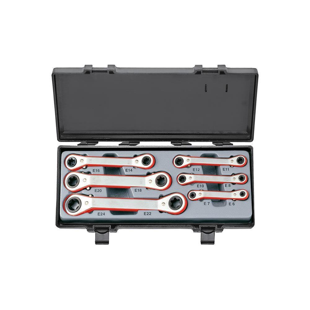 6pc Offset star ratchet wrench set