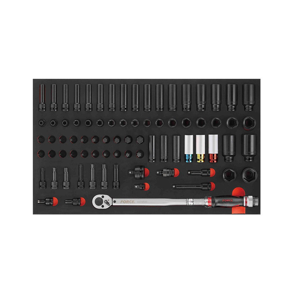 79pc Impact socket & torque wrench set (EVA 10318.D)