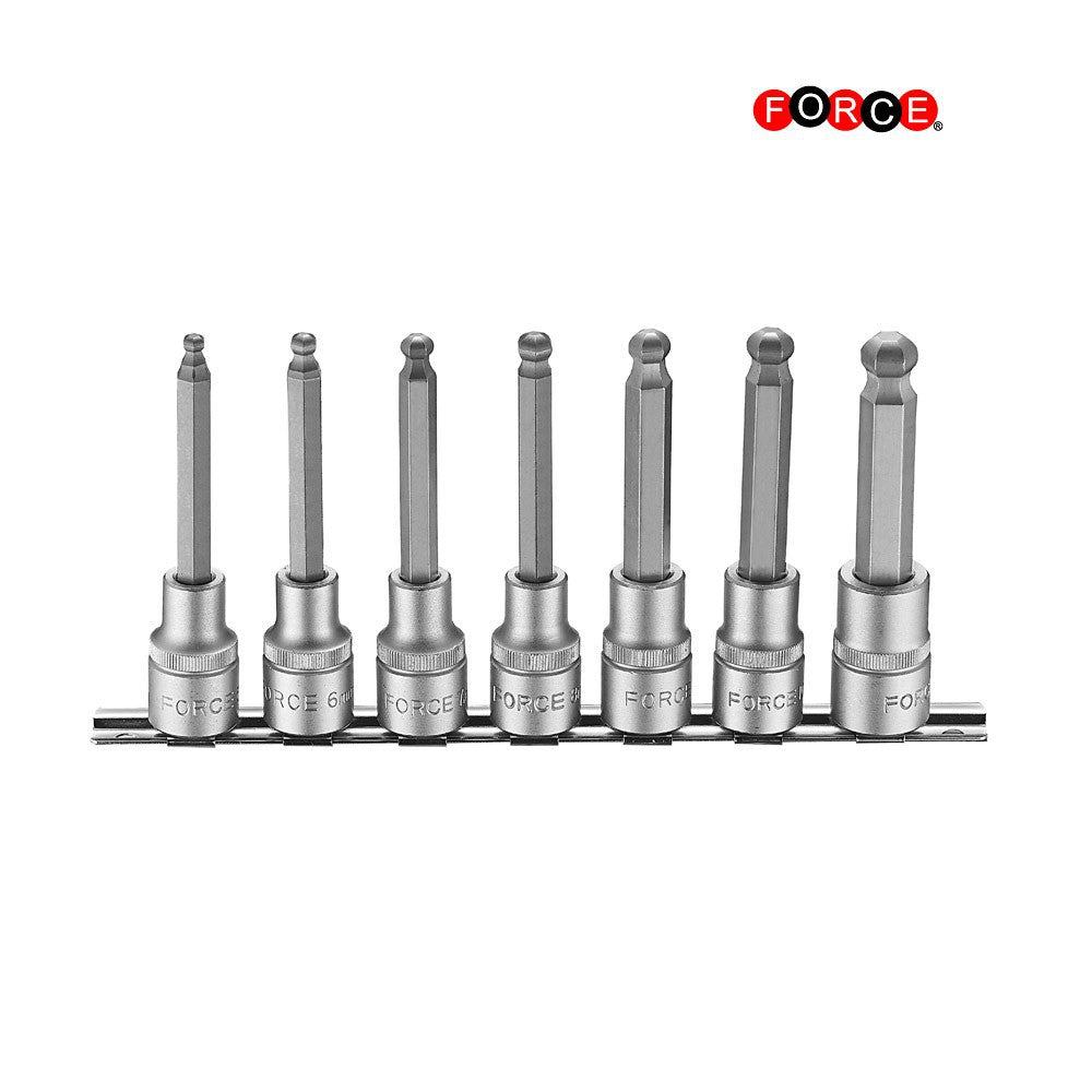 7pc 1/2" Hex ball socket bit