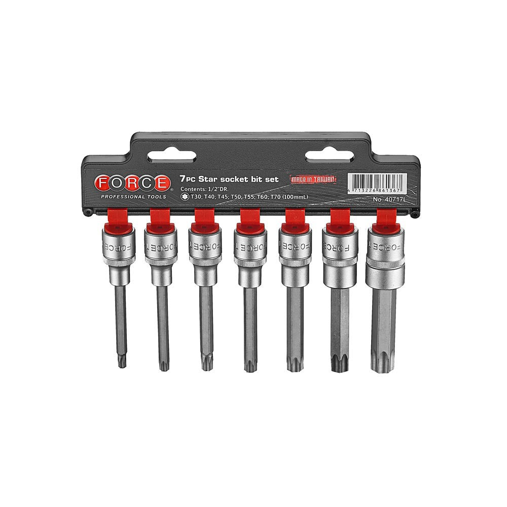 7pc 1/2"DR. Star socket bit (100mmL)