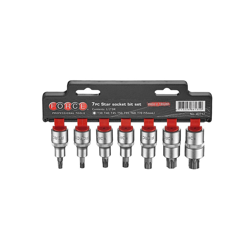 7pc 1/2"DR. Star socket bit (55mmL)
