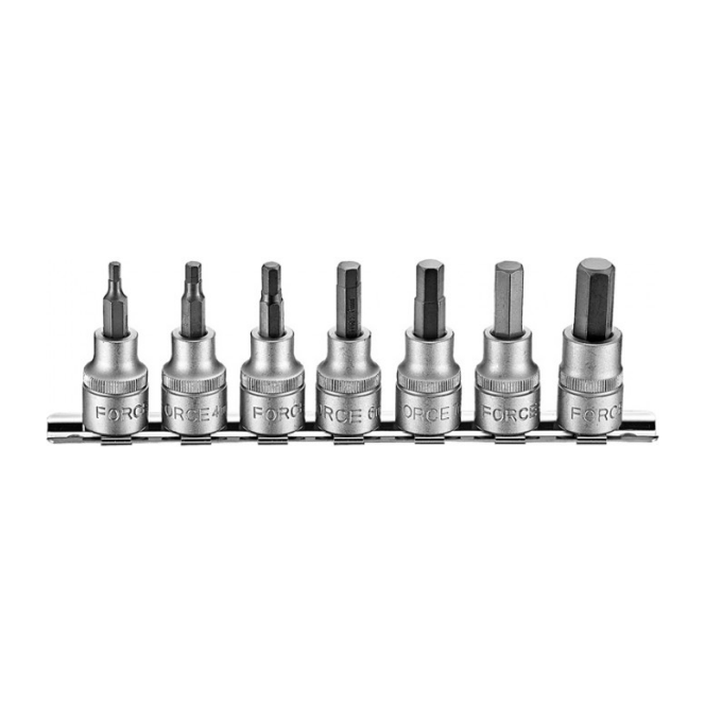 7pc 3/8" Hex socket bit