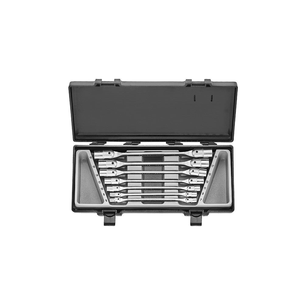 7pc Hinged socket wrench set