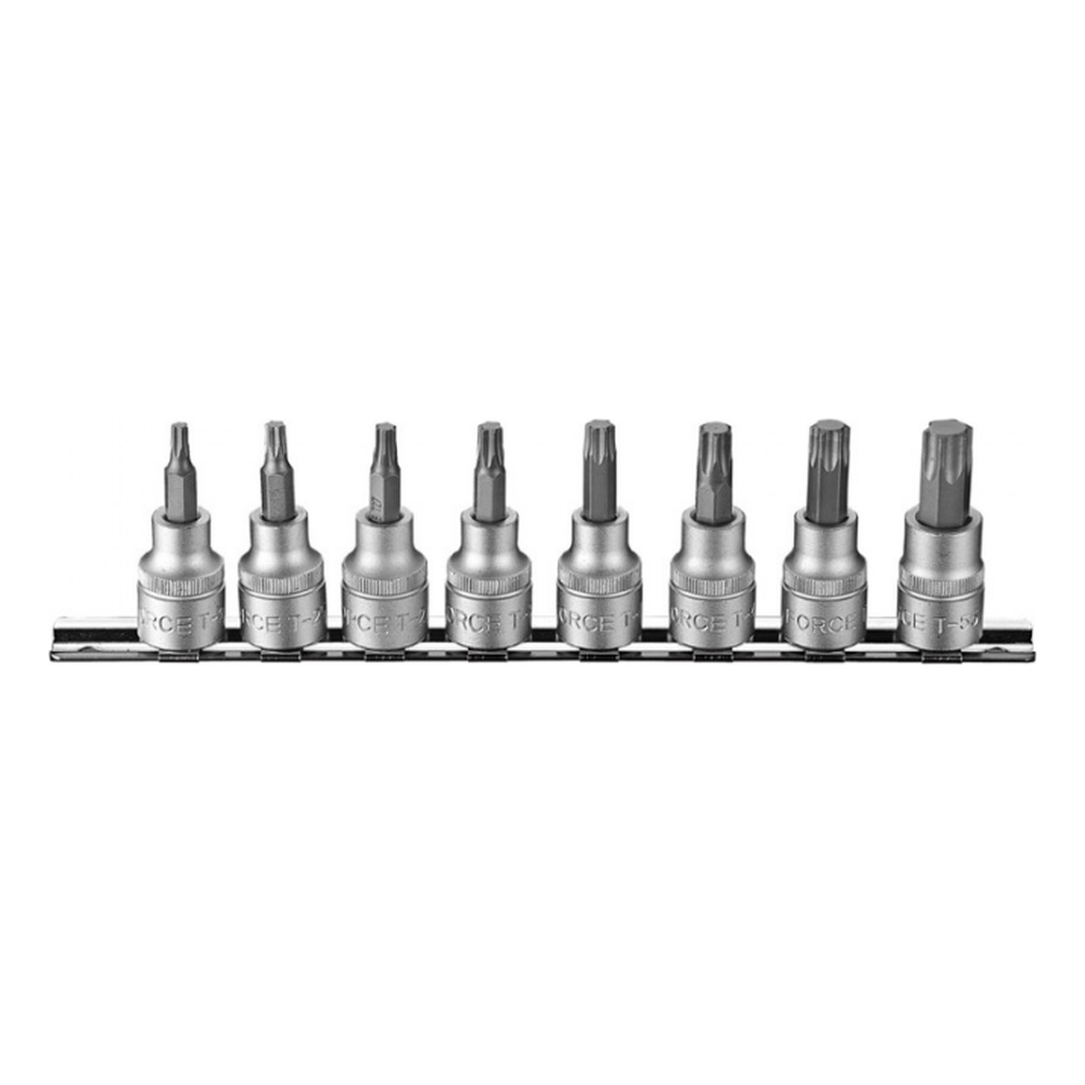 8pc 3/8"DR. Star tamperproof socket bit set