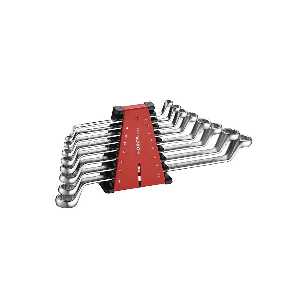 8pc 75 degree offset ring wrench set (MM)