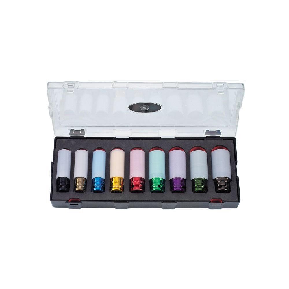 9pc 1/2" Wheel nut impact socket