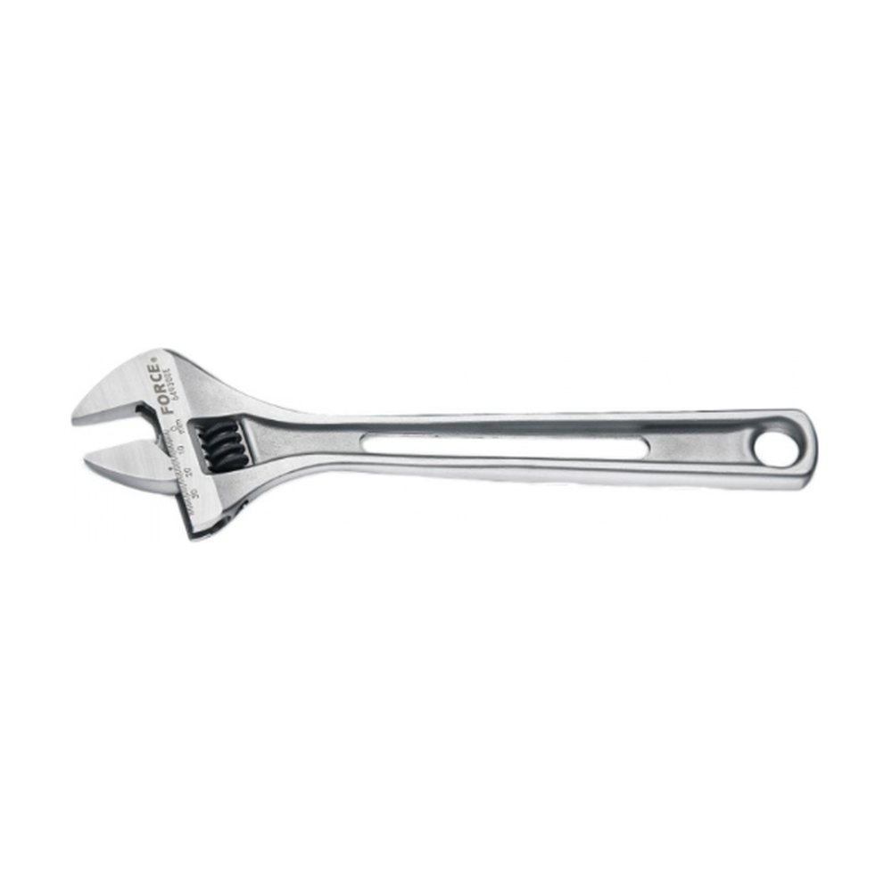Adjustable gauged wrench 10"