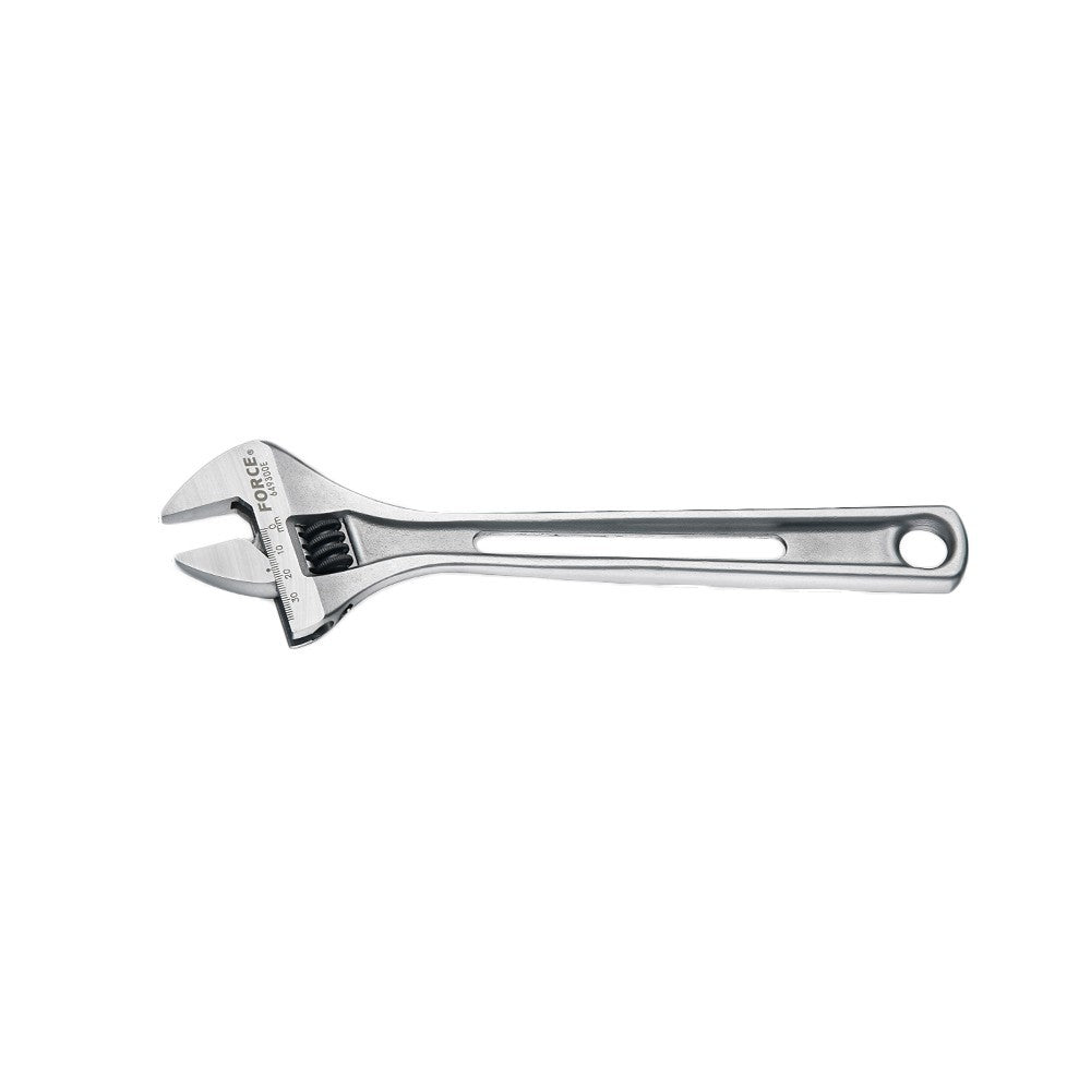 Adjustable gauged wrench 12"