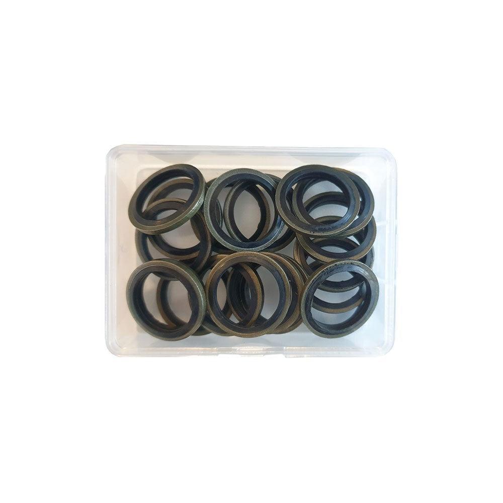 Assortiment Carterplugringen rubber 12mm 20st
