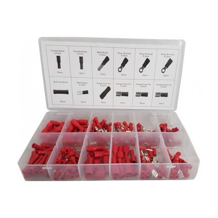 Assortiment Kabelverbinders rood 260 pcs
