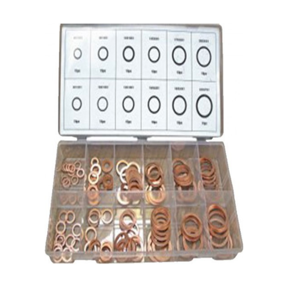 Assortiment Koperen ringen 150 pcs