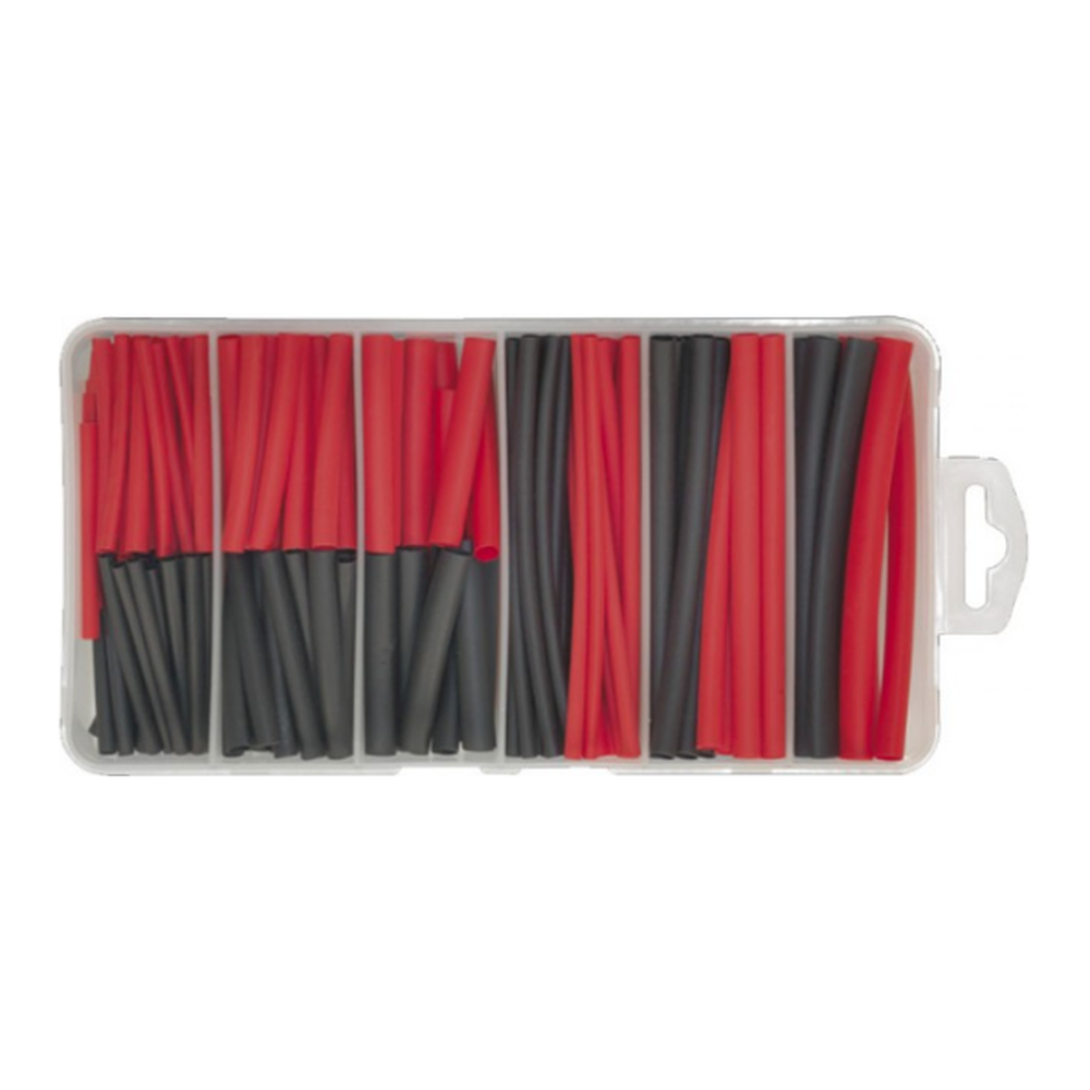 Assortiment Krimpkous zwart/rood 127 pcs