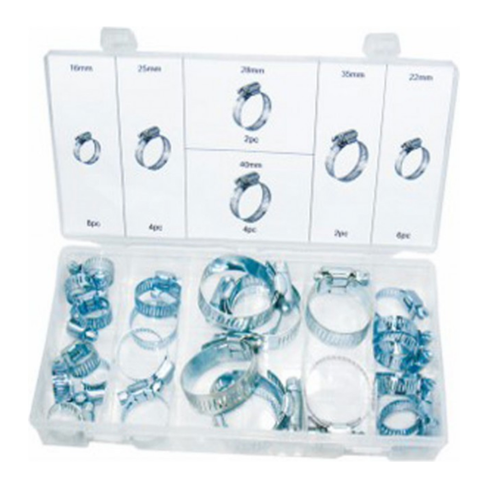 Assortiment Slangklemmen 26 pcs