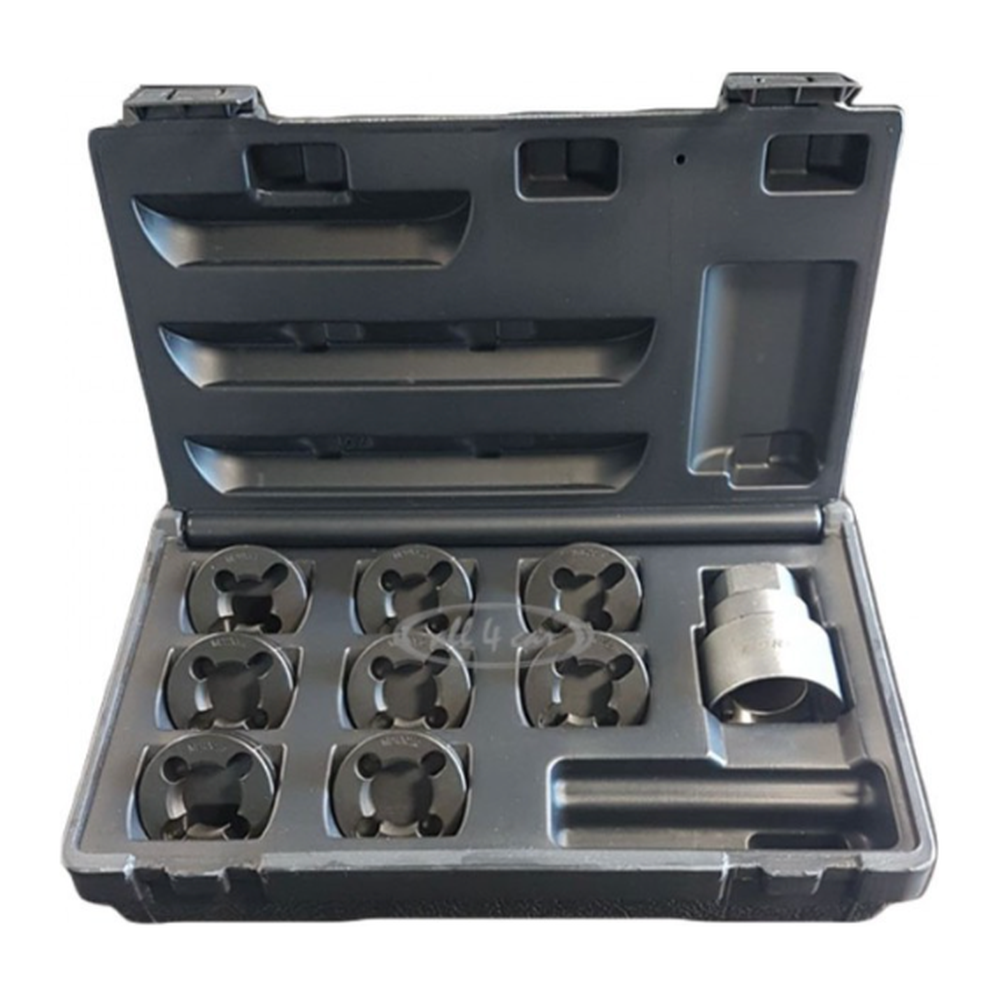 Axle spindle rethreading set