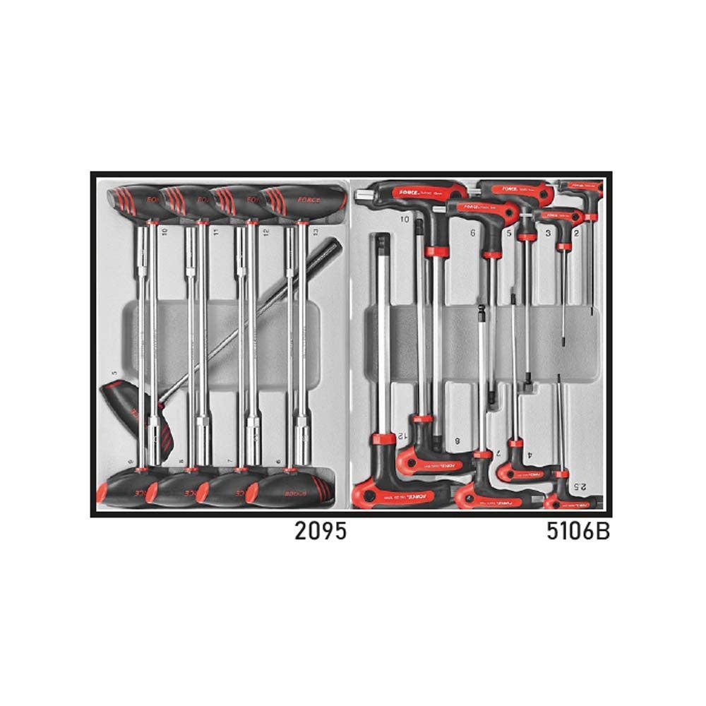 Blauwe Gereedschapswagen 8-lades met 286-delig gereedschap