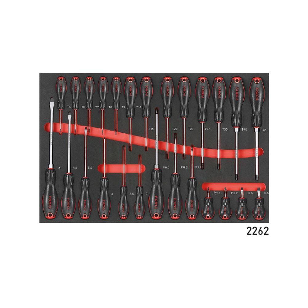 Blauwe Gereedschapswagen 8-lades met 326-delig gereedschap (EVA)