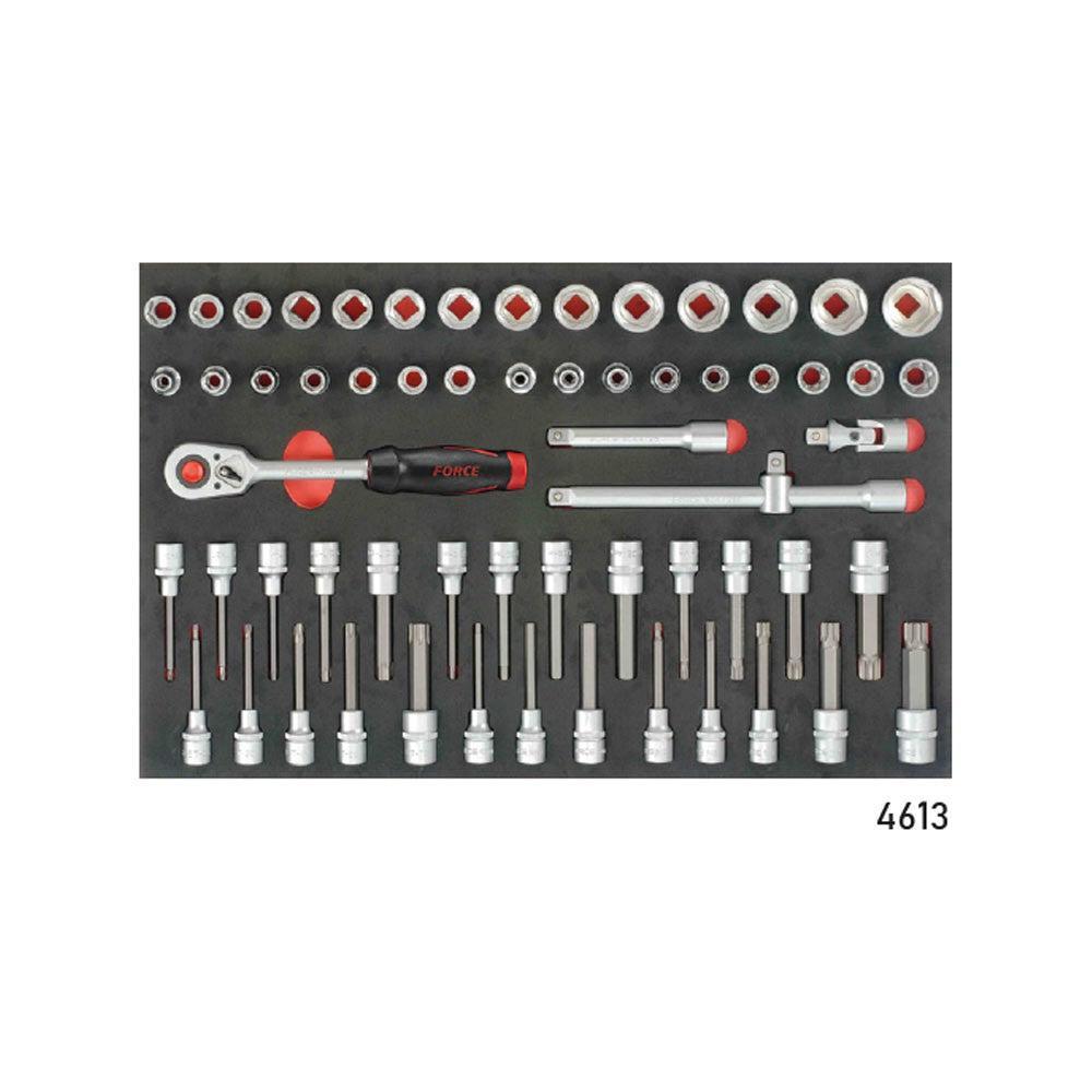 Blauwe Gereedschapswagen 8-lades met 326-delig gereedschap (EVA)