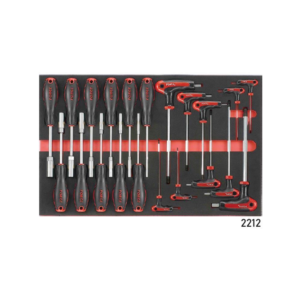 Blauwe Gereedschapswagen 8-lades met 326-delig gereedschap (EVA)