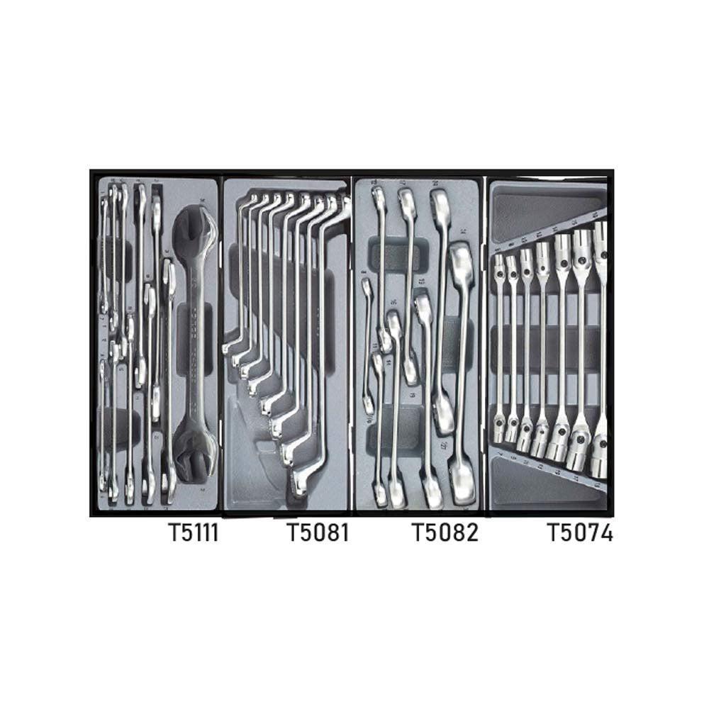 Blauwe Gereedschapswagen 8-lades met 376-delig gereedschap