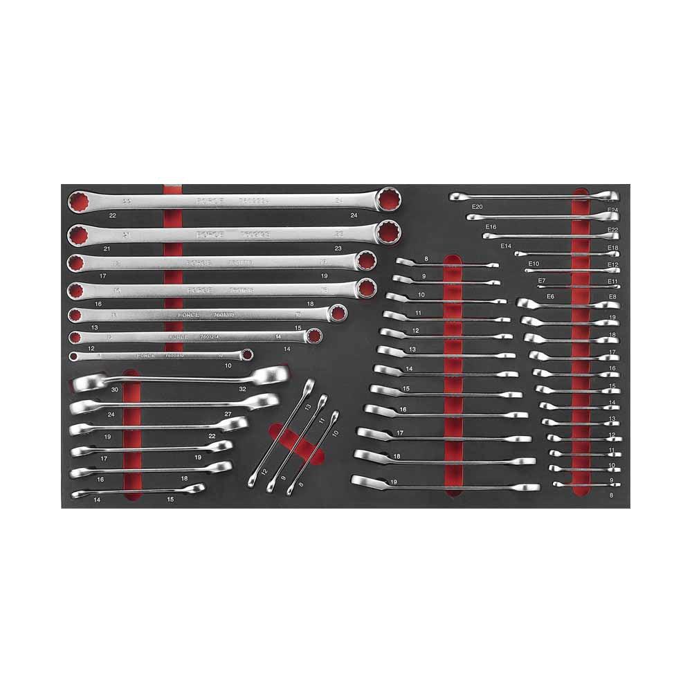 Blauwe jumbo Gereedschapswagen met 8 lades en 610-delig gereedschap (EVA)