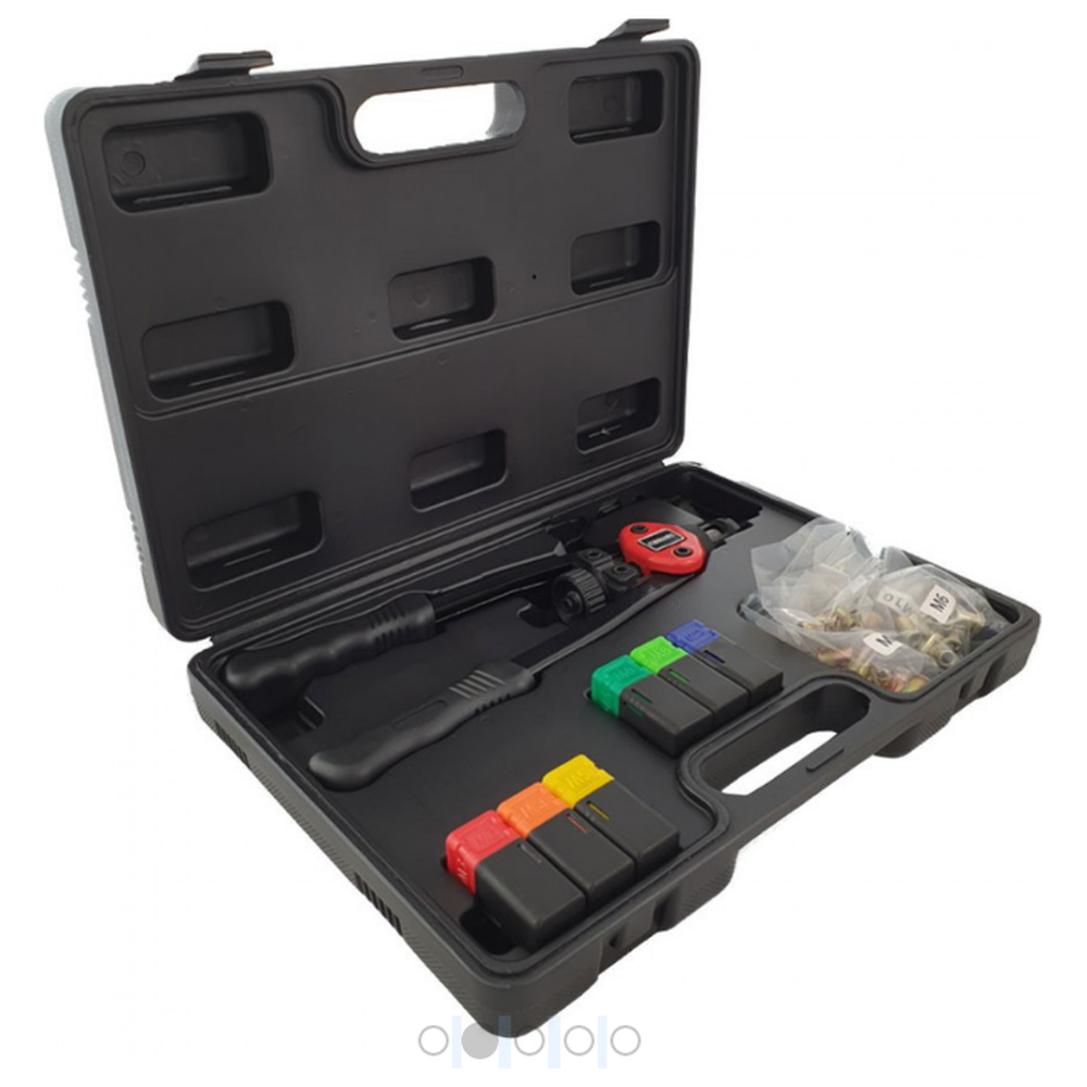 Blindklinkmoeren set met 6 verschillende maten moeren.