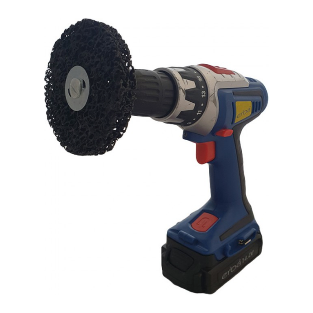 Cleaning disc 100mm with 6mm shaft for cordless screwdrivers 5 pc